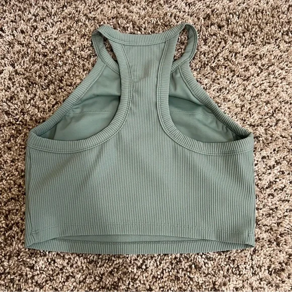 Erin Oprea Basics - Dark Sage Ribbed Workout Set - Picture 7 of 14